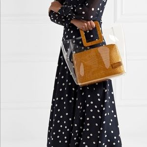 STAUD Shirley bag in Tan Croc